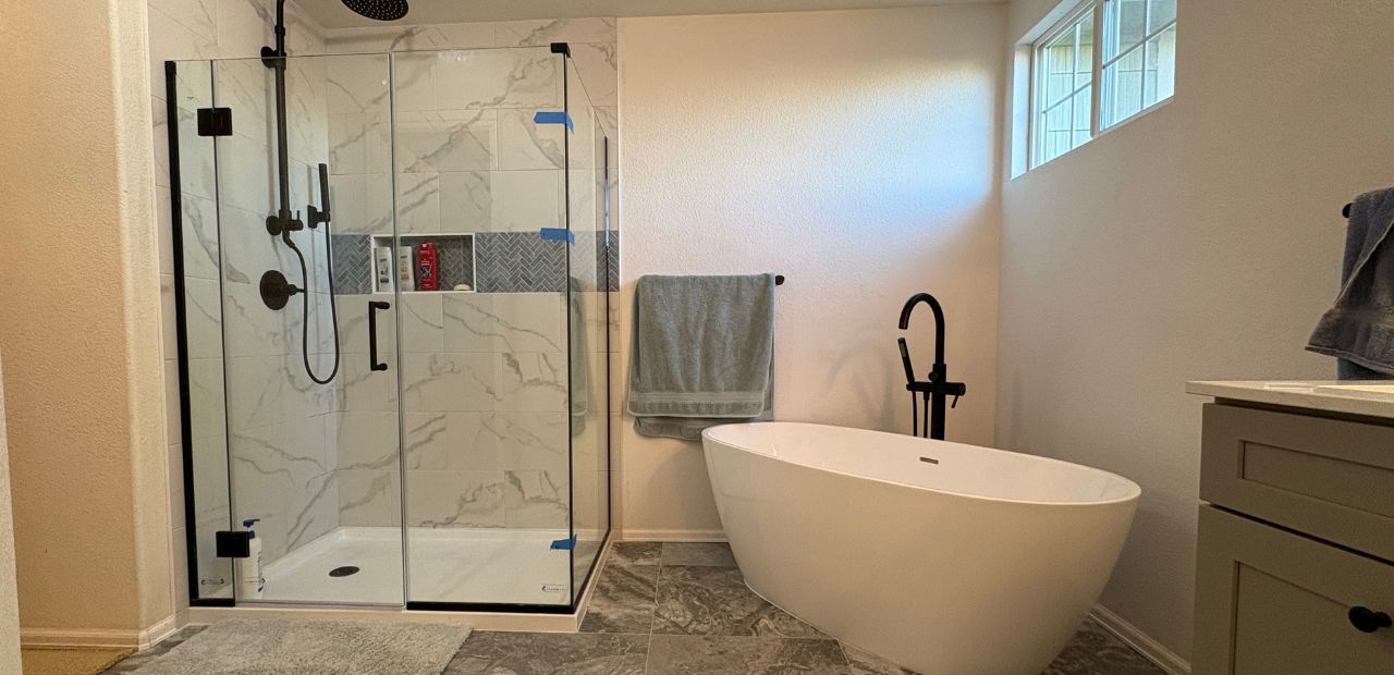 New Bathroom with clean lines in Erie, CO