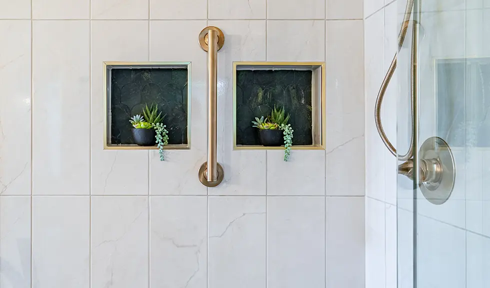 blue tiled full bathroom